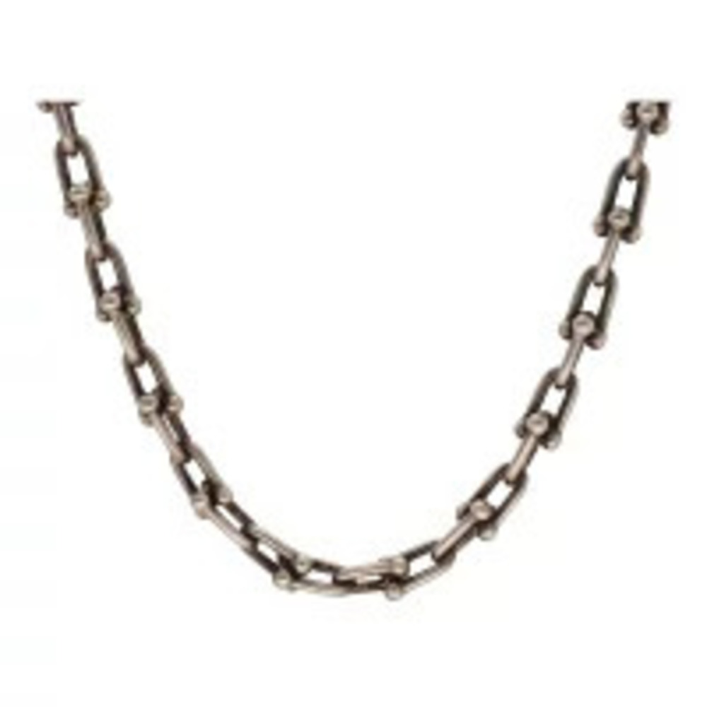 Tiffany Co HardWear Link Necklace Silver Chain